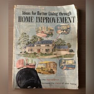Equitable Life HOME IMPROVEMENT Floor Plans Designs 1958 MID CENTURY Vtg READ